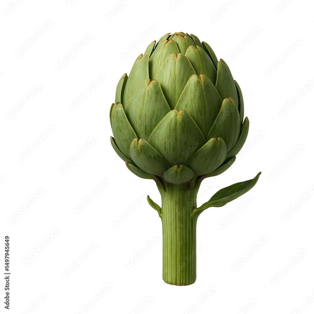Fototapeta premium artichoke on isolated on transparent or white background png