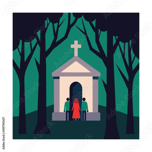 family crypt in woods (1).eps