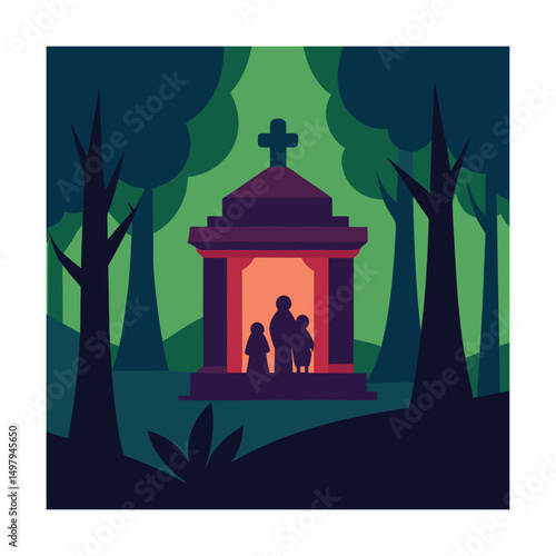 family crypt in woods (2).eps