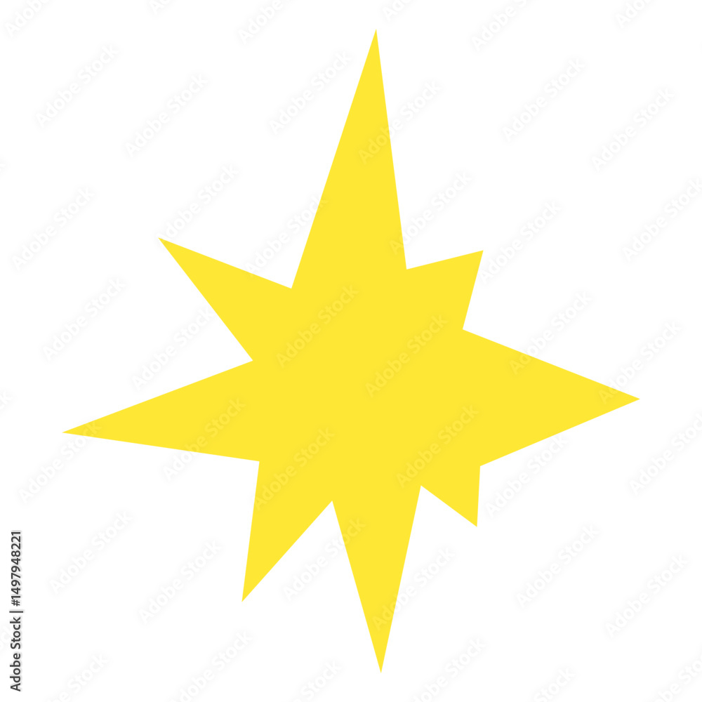 Obraz premium Trendy Irregular Star