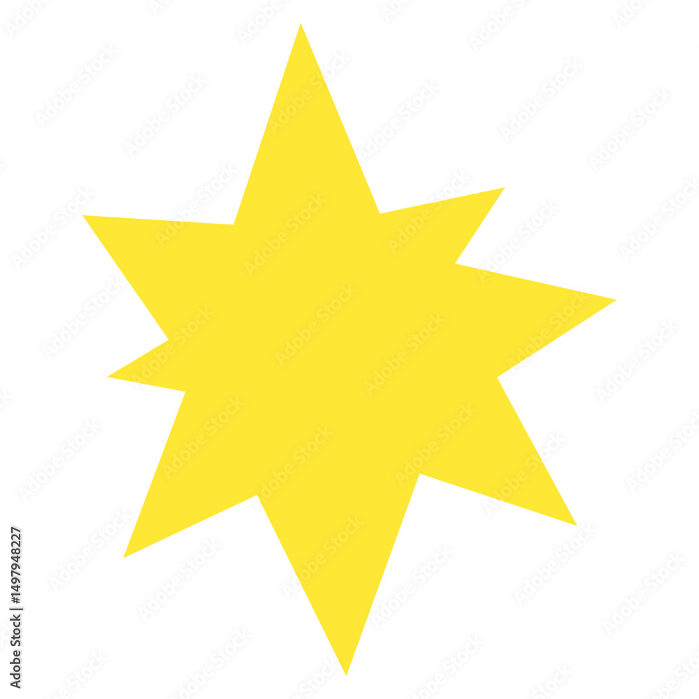 Obraz premium Trendy Irregular Star