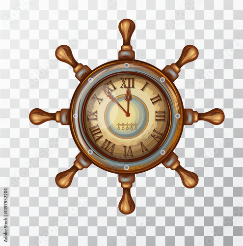 Watch steering wheel marine theme