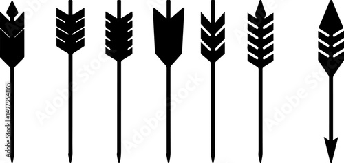 Archer Silhouette in Shooting Stance"