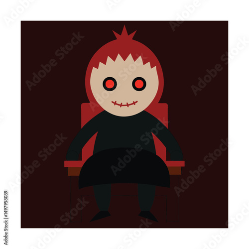 possessed doll on chair.eps