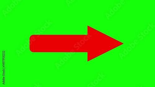 Animated Right Arrow Green Screen 