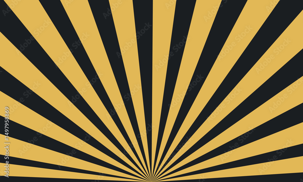 Obraz premium Horizontal background of light rays in a semicircle for the design of an advert