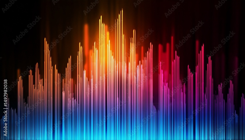 rising signal bars in gradient tones create vibrant visual effect rising signal bars in gradient tones create vibrant visual effect