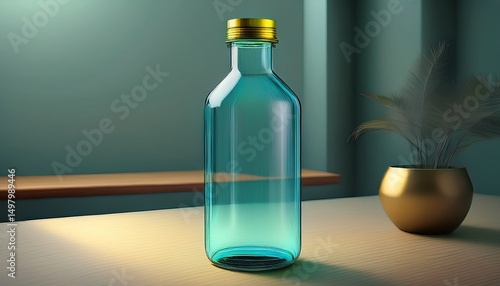 Wallpaper Mural modern and simple plain glass bottle with sleek design perfect for various uses Torontodigital.ca