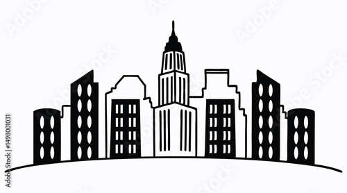 City skyline silhouette