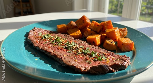 Steak and Sweet Potatoes Meal