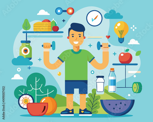 Achieve a Healthy Lifestyle. Fitness. Nutrition. and Wellness Guide