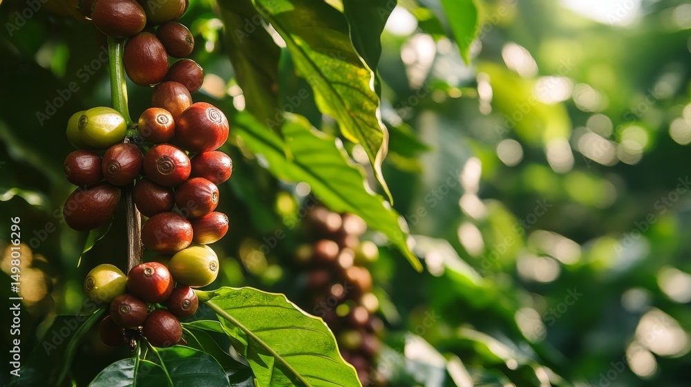 Harvesting ripe coffee cherries coffee plantation closeup photography lush green environment macro view coffee cultivation insights Harvesting ripe coffee cherries coffee plantation closeup photography lush green environment macro view coffee cultivation insights
