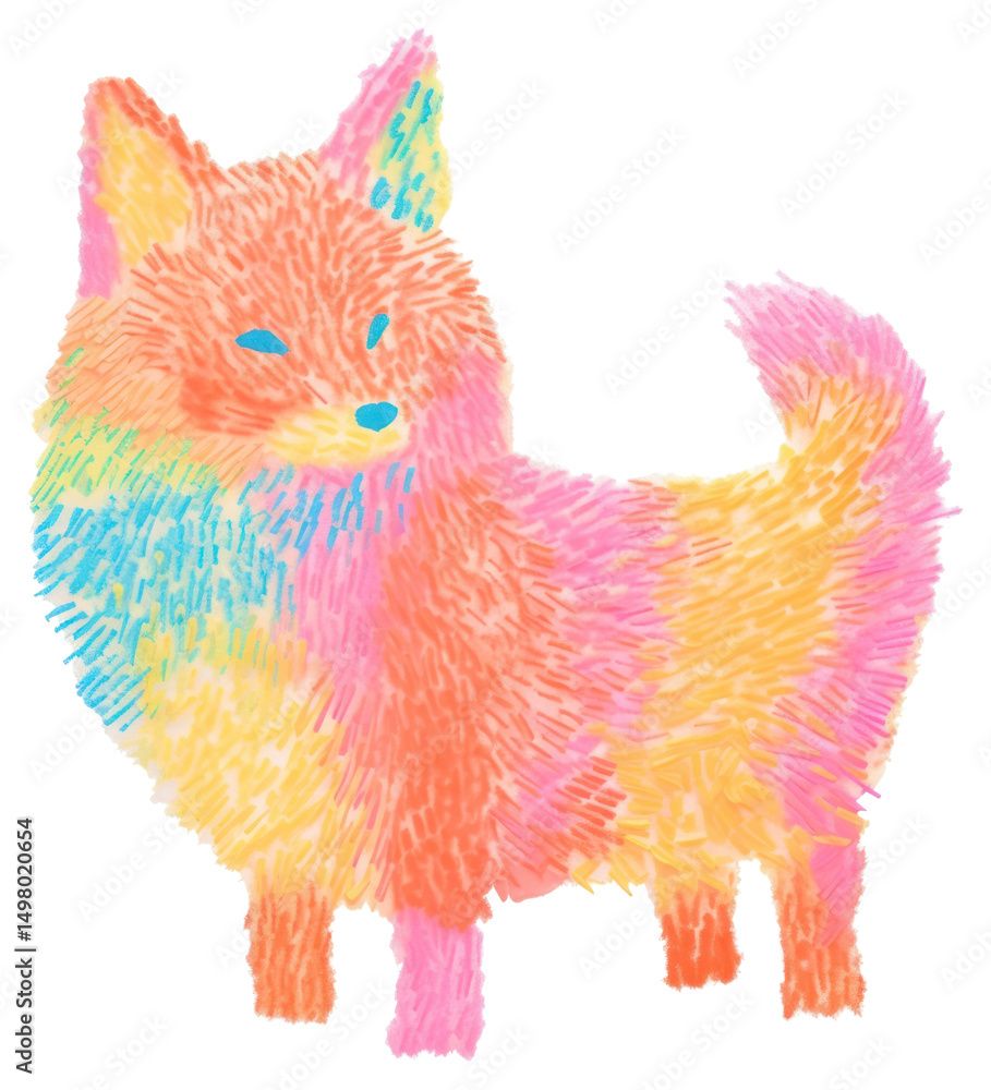 Obraz premium PNG Fox mammal animal art.