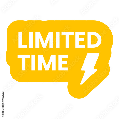Limited Time Offer Graphic with Lightning Bolt