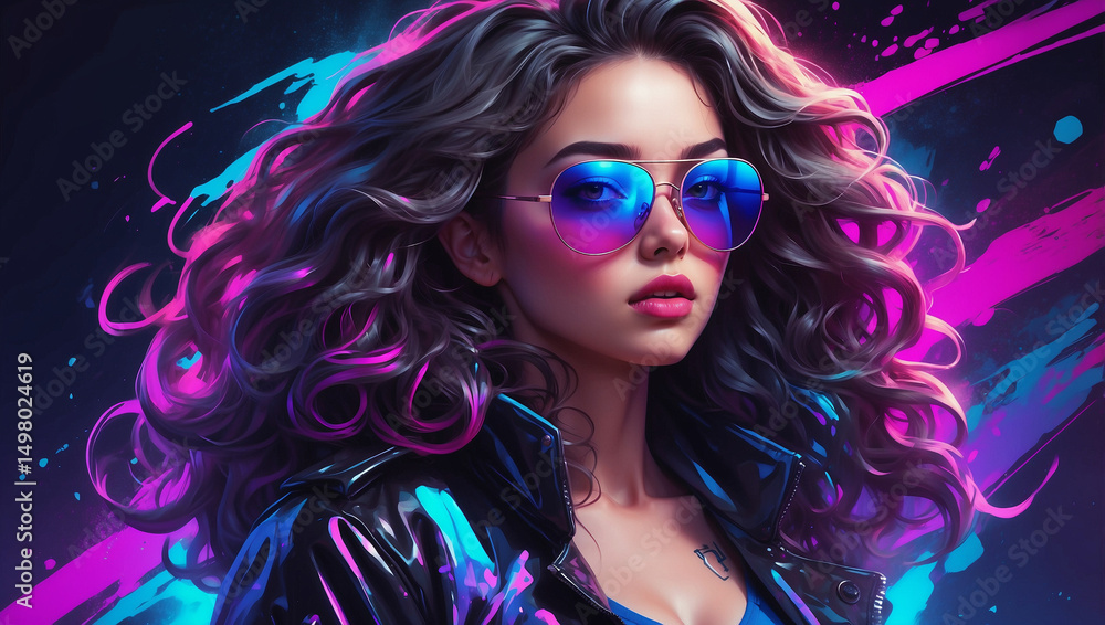 Beautiful woman with glasses Beautiful woman with glasses