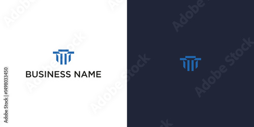 Modern TM Lettermark Logo – Minimalist Corporate Branding Icon