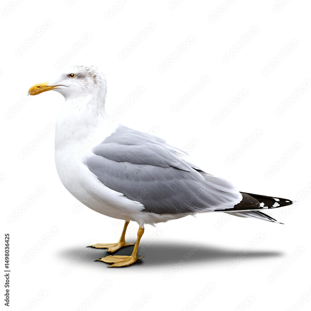 seagull isolated on transparent background