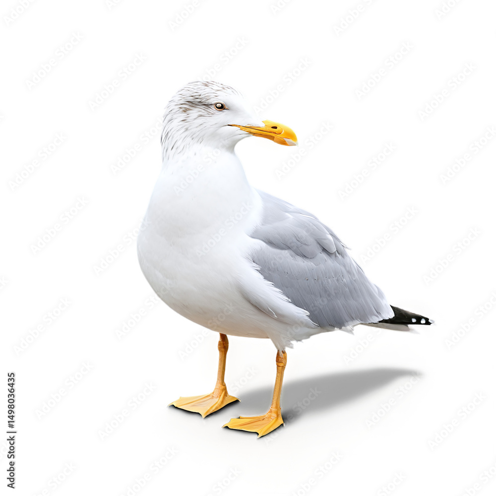 seagull isolated on transparent background