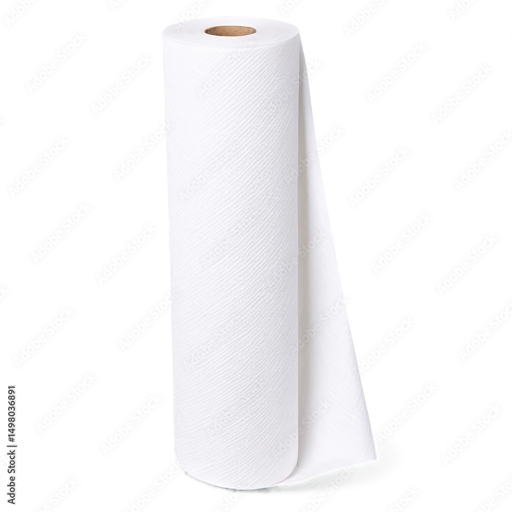 kitchen paper towel isolated on transparent background