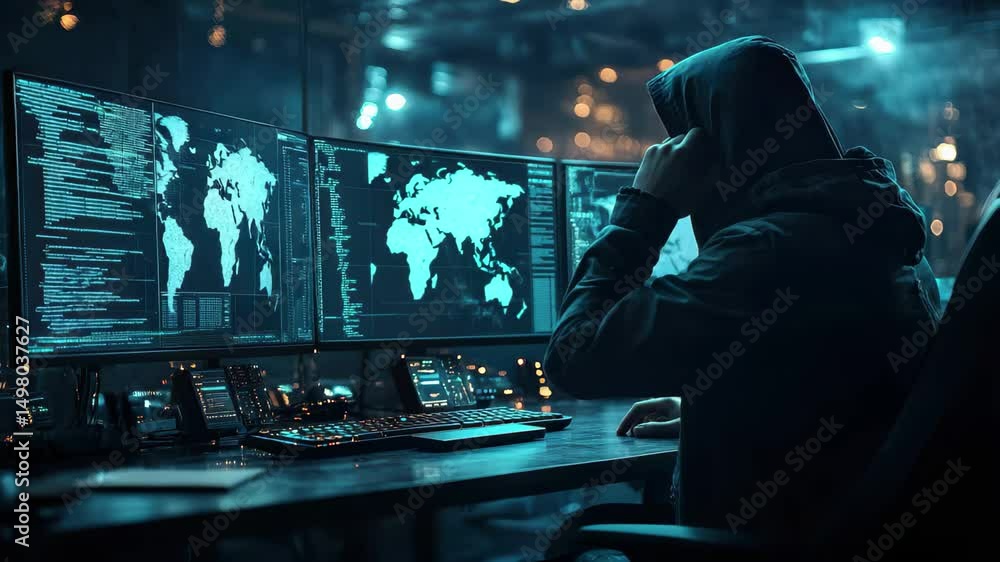 Cybersecurity hacker coding hacking security data breach threat protection online safety network