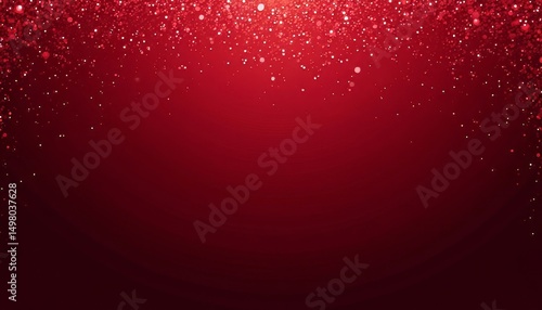Red glitter on dark red background
