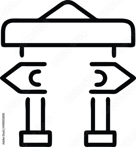  minimalist icon of a bank and finance symbol .eps