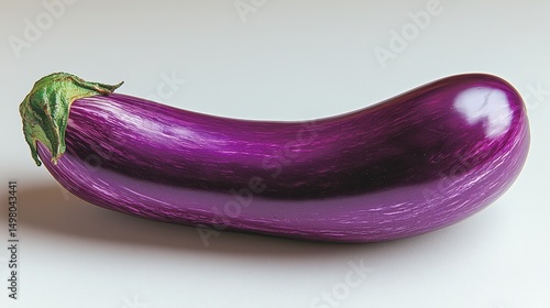 Wallpaper Mural Vibrant eggplant on minimalistic background: exploring the beauty of fresh produce Torontodigital.ca