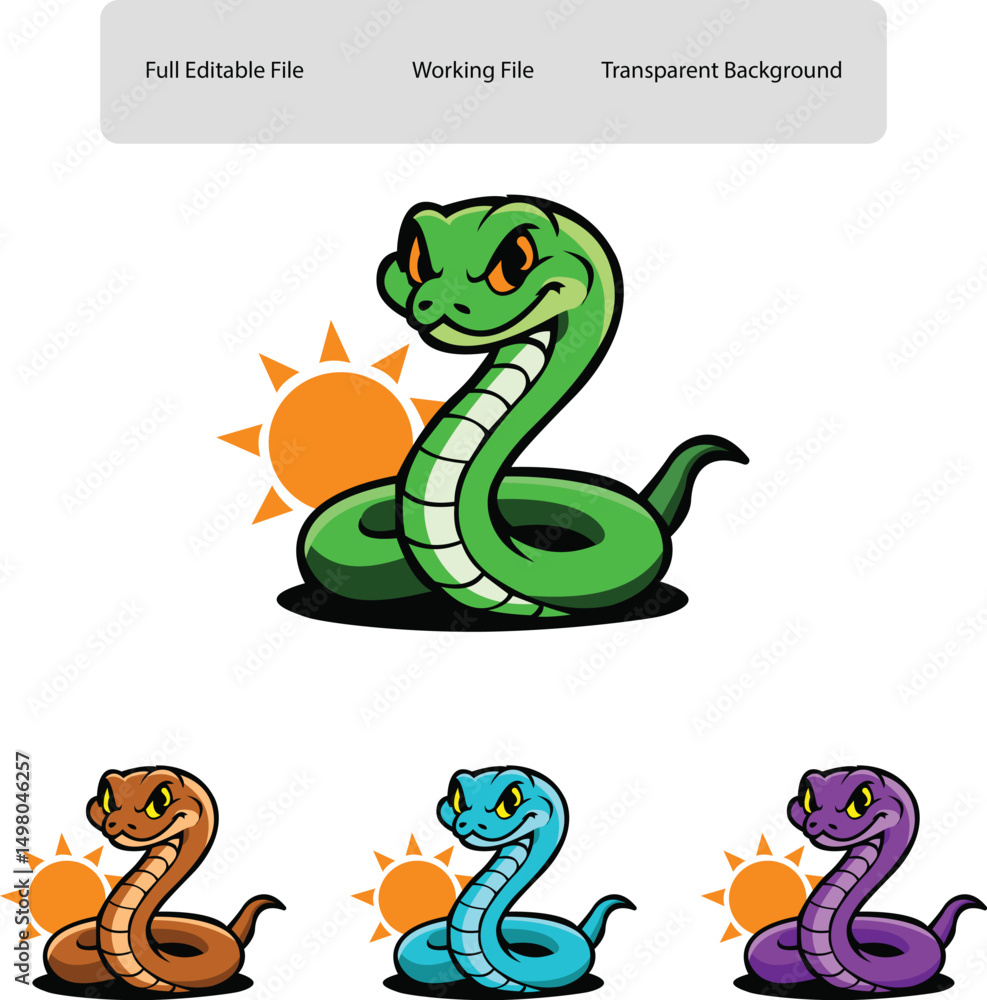 Naklejka premium Snake