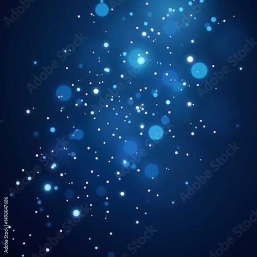 Wallpaper Mural Blue light bokeh effect Torontodigital.ca