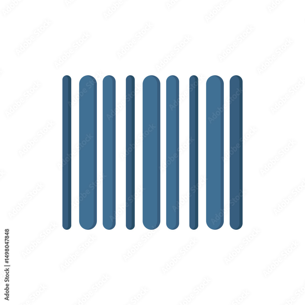 A sleek and stylish shopping icon that features vertical lines, making it perfect for representing various sectors including retail, ecommerce, and shopping applications in a visually appealing way A sleek and stylish shopping icon that features vertical lines, making it perfect for representing various sectors including retail, ecommerce, and shopping applications in a visually appealing way