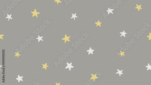 Seamless pattern with little star