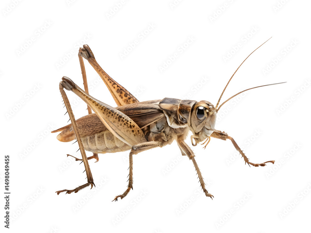 Cricket on white background Cricket on white background