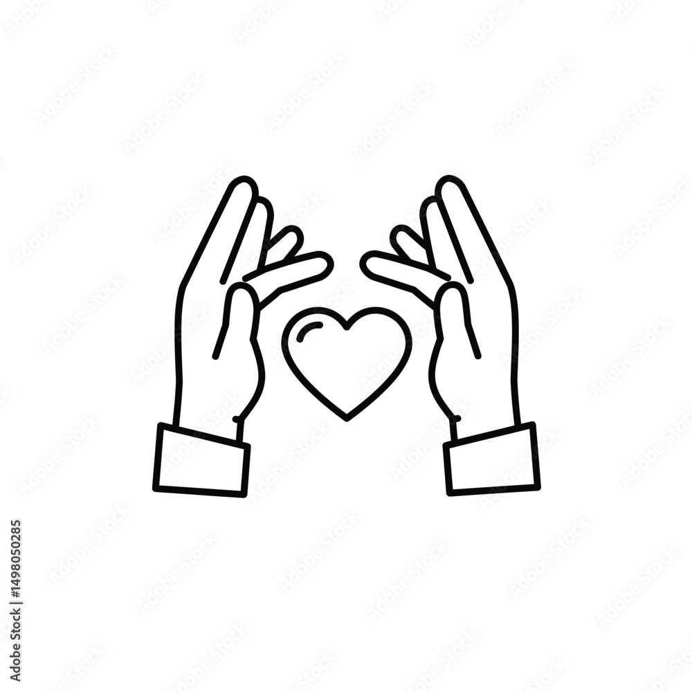 Obraz premium Red Heart Icon on white background. Set of love symbol for web site logo, mobile app UI design. Vector illustration flat style