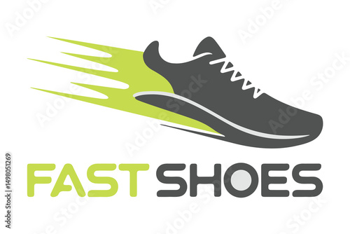 Fast Shoes A Dynamic Logo for Athletic Footwear