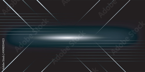 Luxury Elegant Super Car Automobile Urban Design Background. Premium Black Silver Metallic Shine lines Effect Display showroom in store. Luxurious Brand Royal High Standard Award Background Template