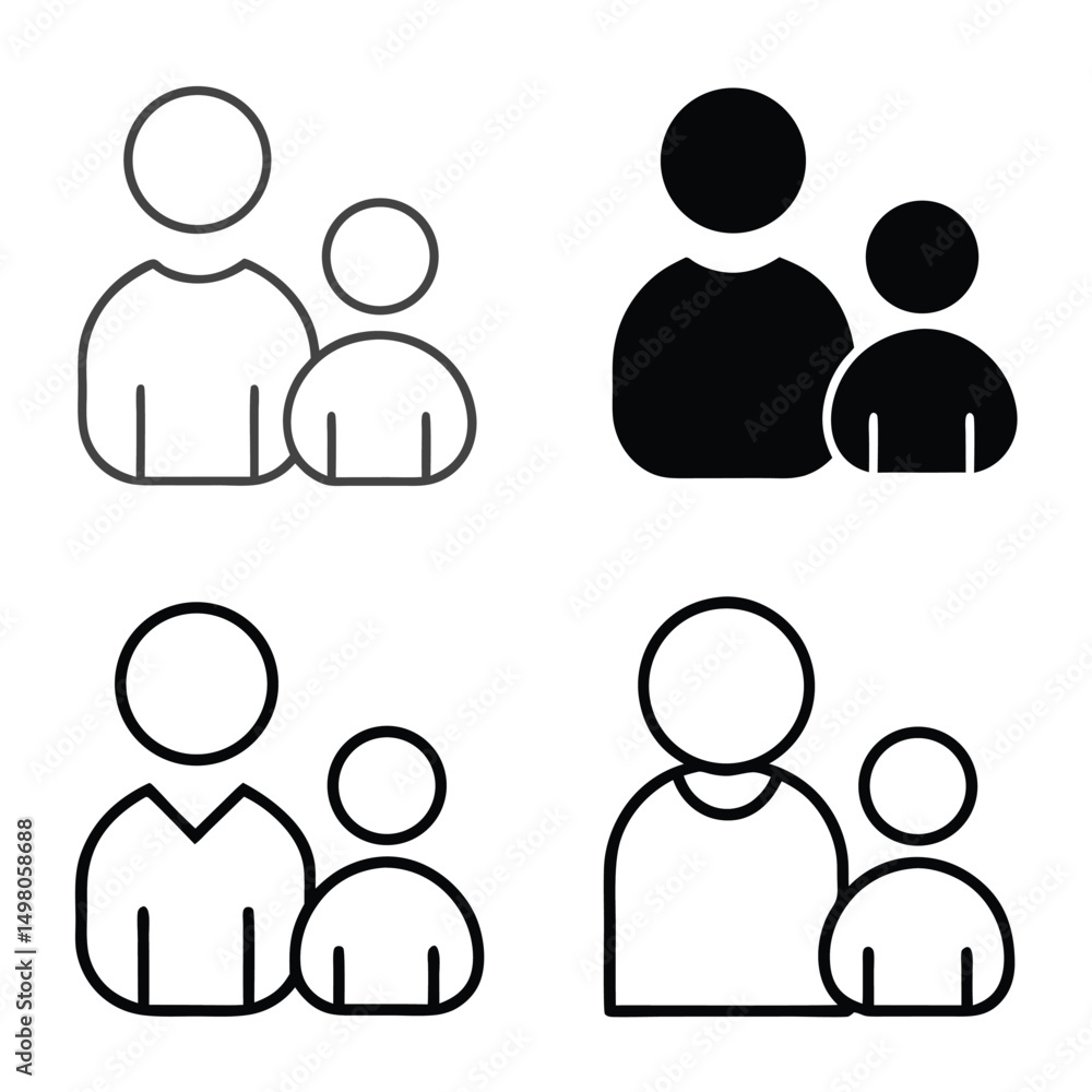people icon set people icon set