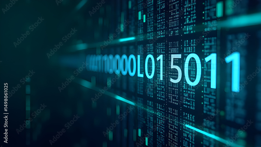 Fototapeta premium binary code background