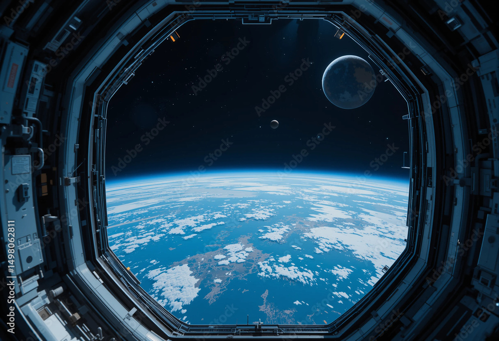 A view of the Earth from the International Space Station A view of the Earth from the International Space Station