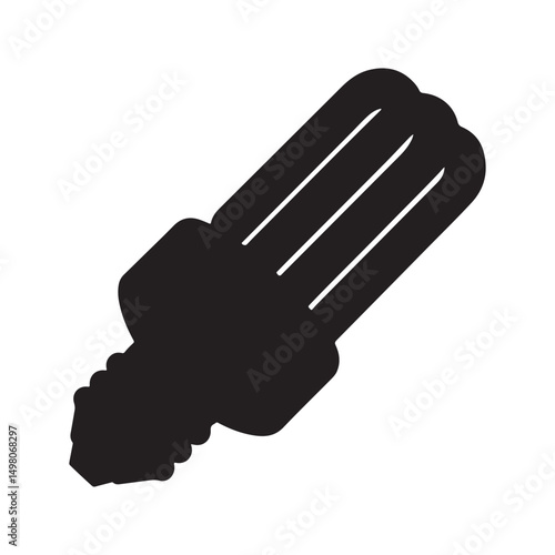 Fluorescent Lamp flat vector icon.