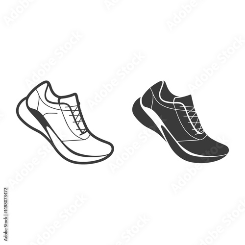vector illustration of shoes