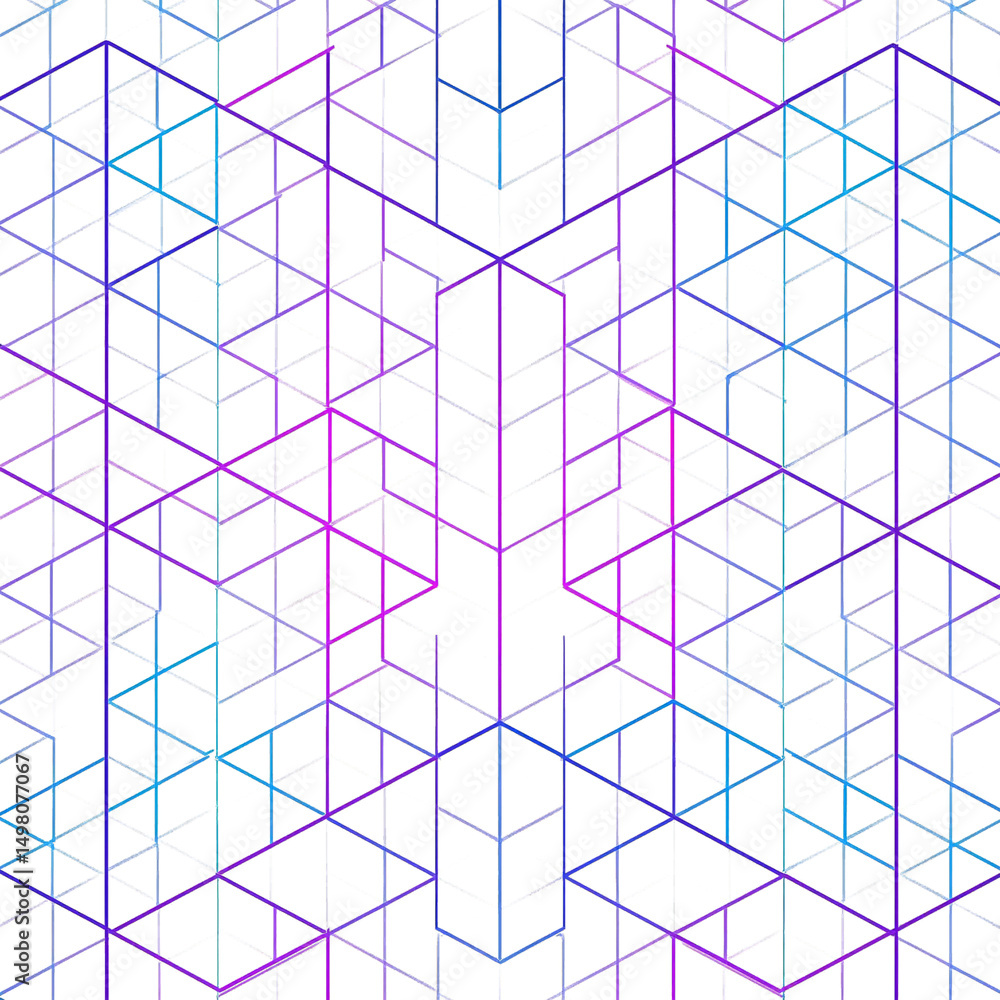 Intertwined Dreams A Symphony of Geometric Lines in Gradient Blues and Purples Intertwined Dreams A Symphony of Geometric Lines in Gradient Blues and Purples