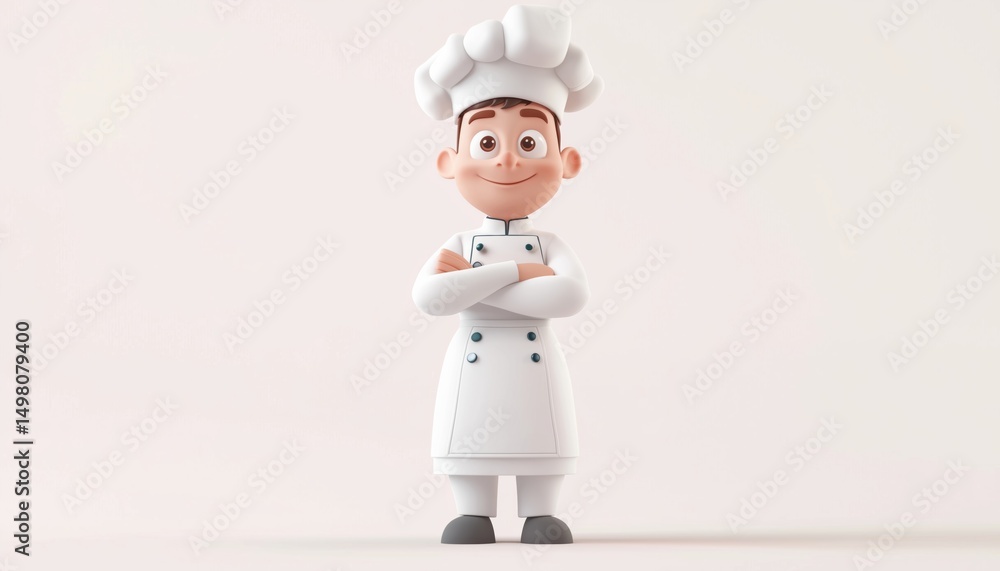 Professional Chef In A Cooking Hat For Restaurant Menu And Catering Services: A Culinary Occupation Offering Top-Notch Food Service. Professional Chef In A Cooking Hat For Restaurant Menu And Catering Services: A Culinary Occupation Offering Top-Notch Food Service.