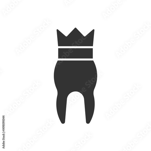 Crown tooth icon sign symbol vector