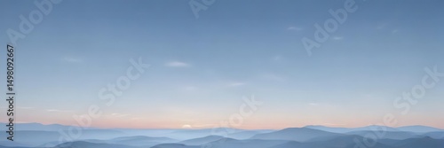 Serene light blue pastel sky gradient, smooth texture, soft focus, soft, eventide