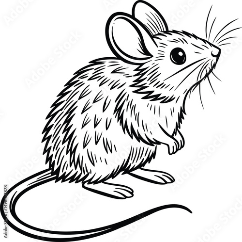 vector illustration of a squirrel