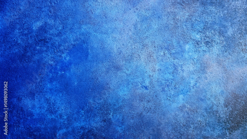 Blue grunge texture abstract background.  Blue textured plaster background with vignette effect for design projects Grungy abstract backdrop