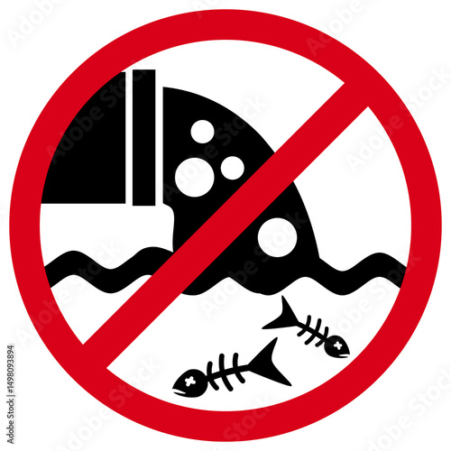 No Water Pollution Sign