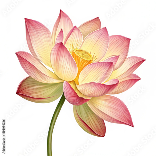 Minimal lotus icon with clean lines. Ideal for wellness, spa, yoga, and spiritual design themes