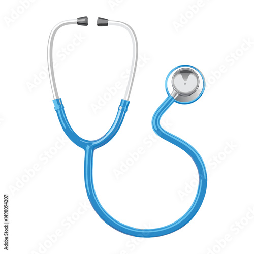 vector medical stethoscope isolated on white