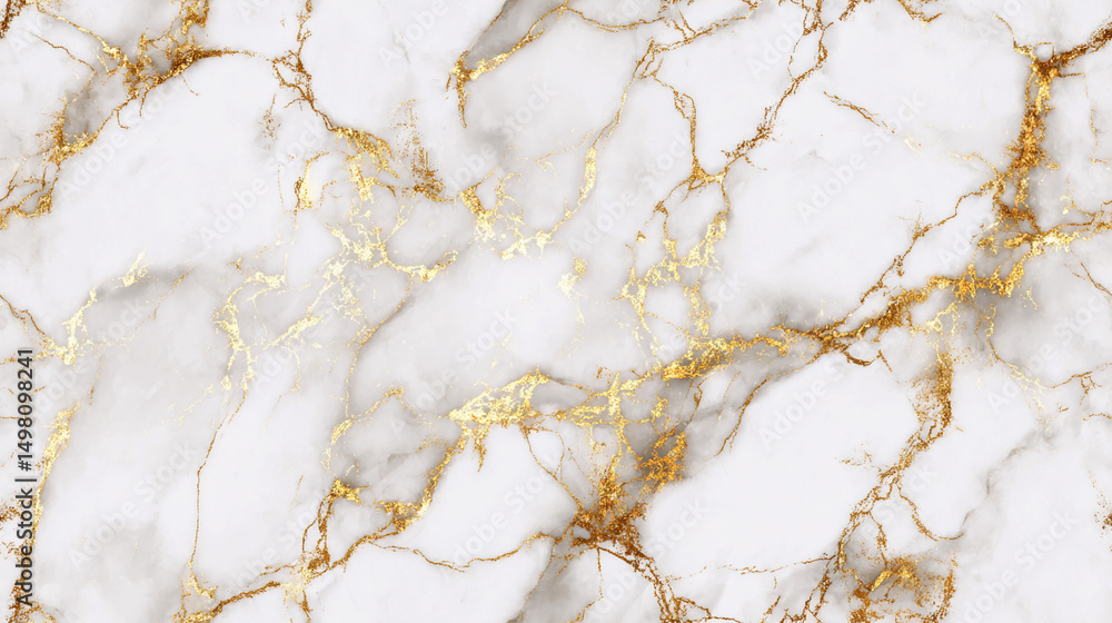 Fototapeta premium Elegant seamless marble pattern with gold veining design